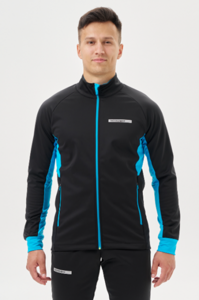 Разминочная кофта Nordski Core Black/Breeze NSM657058