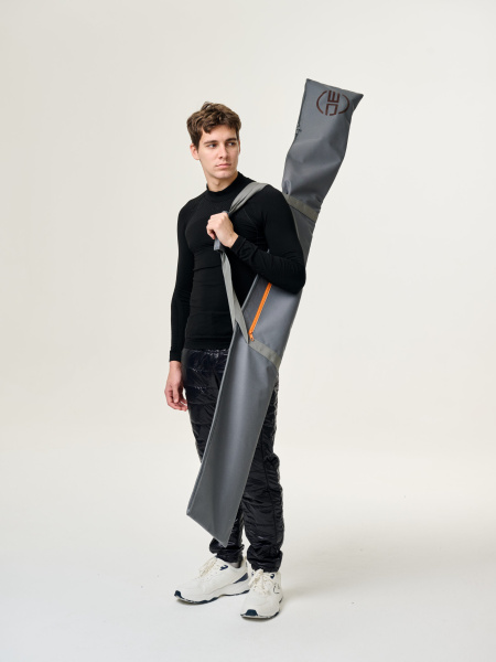 Чехол DE серый/оранжевый для 1 пары (195 см)