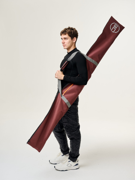 Чехол DE бордово/серый для 1 пары (195 см)