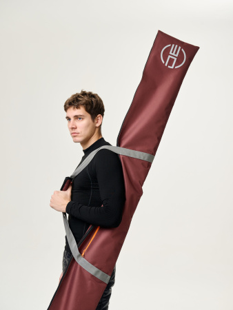 Чехол DE бордово/серый для 1 пары (195 см)