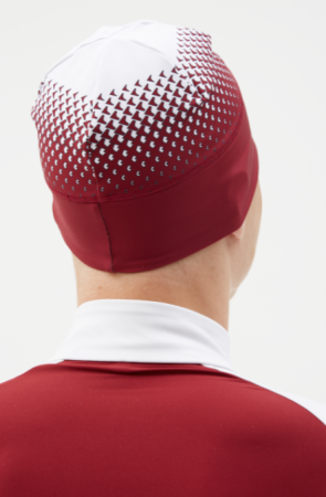 Шапка гоночная Bivium "Энергия 2.0" бордо/белая