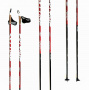 Палки лыжные SKI TIME SPORT красные (разбор)