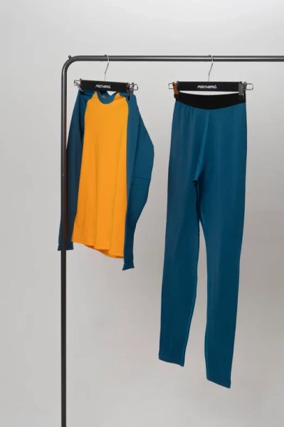 Комплект термобелья FISCHER WARM JR GR8280-430 син/оранж