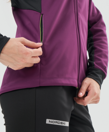Разминочная кофта Nordski Core Purple/Black Wmn NSW662526