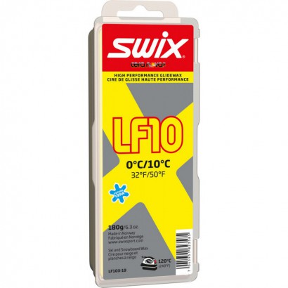 Мазь ск. SWIX LF10X Yellow 180 гр (0C/+10C) в кор. LF10X-18