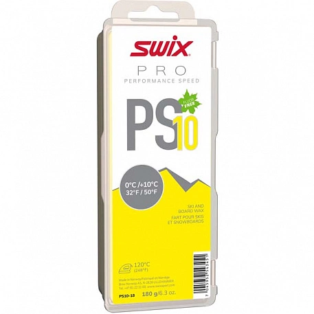 Парафин Swix PS10 Yellow (0+10) 180 гр. PS10-90