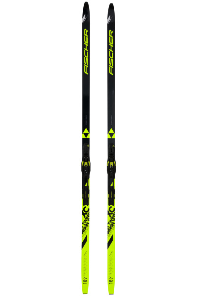 Лыжи Fischer TWIN SKIN SPORT EF Yellow Mounted N79822+S60220