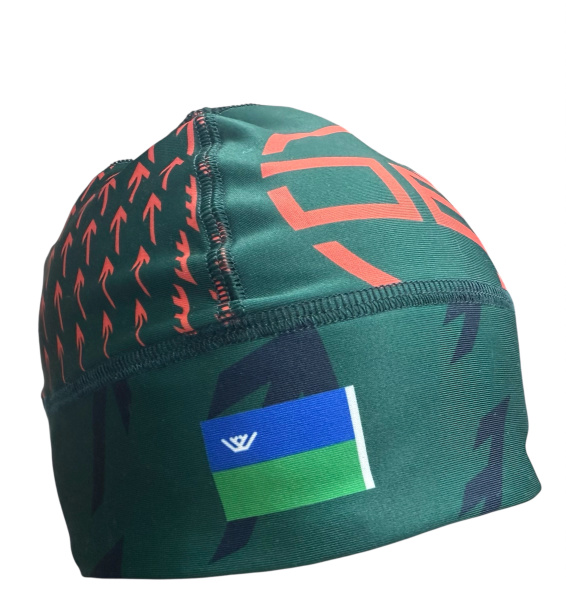 Шапка DE "ЮГРА 2026" разминочная зеленая