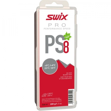 Парафин Swix PS8 Red(-4+4) 180 гр. PS08-90