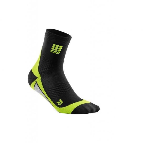 Носки Cep Compression Short Socks чер/зел WP5B-L-0-4000