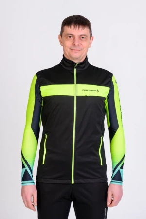 Жилет Fischer Softshell Warm MEN (черно/лим) GR8300-113