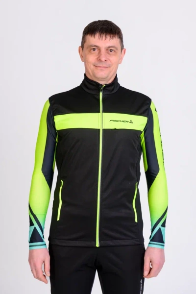 Жилет Fischer Softshell Warm MEN (черно/лим) GR8300-113