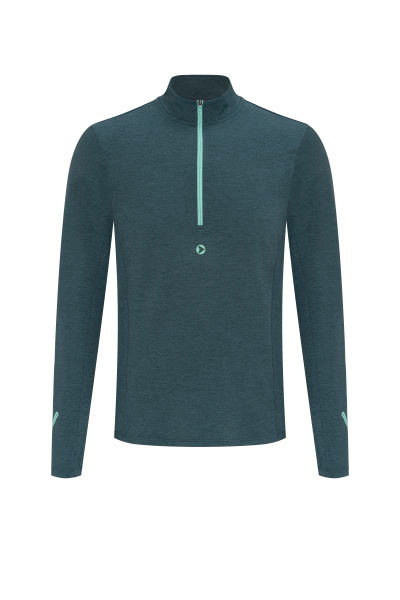 Лонгслив Bivium "Разминка 2.0" Сине-зеленый