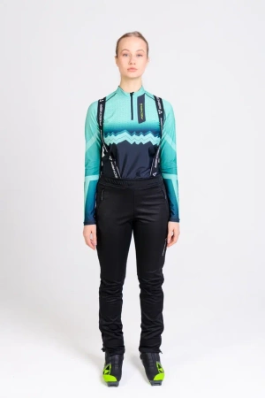 Брюки разминочные Fischer SoftShell Warm (черн.)