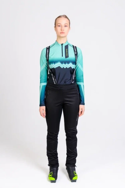 Брюки разминочные Fischer SoftShell Warm (черн.)