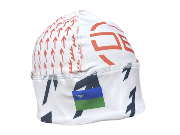 Шапка DE "ЮГРА 2026" гоночная белая