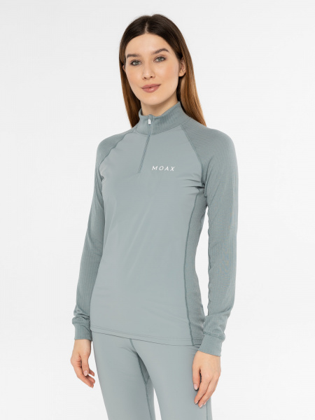 Термобелье MOAX RACE WIND LS WMN серо-зеленый