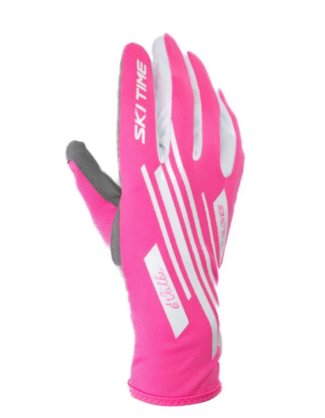 Перчатки SKI TIME Race pink
