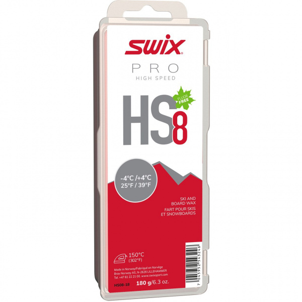 Парафин Swix HS8 Red(-4+4) 180 гр. HS08-90