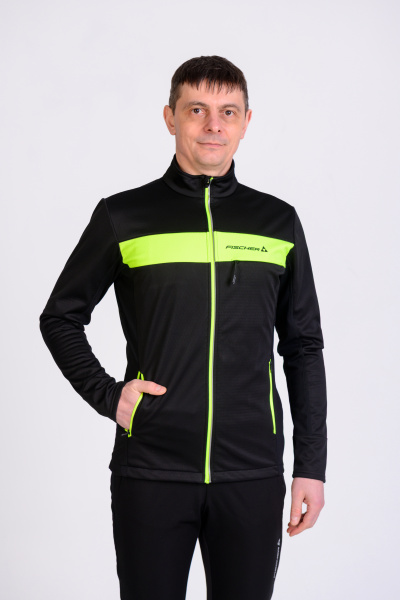 Куртка Fischer Softshell Warm Men (черн-лим.) GR8295-113