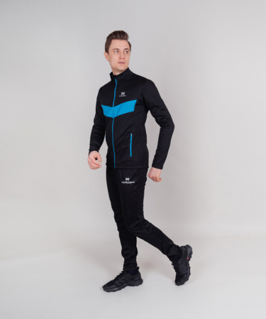 Разминочный костюм Nordski BASE Black/Blue NSM810170/NSM304100
