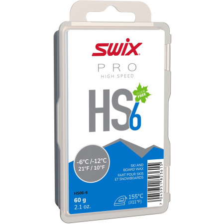 Парафин Swix HS6 Blue (-6-12) 60 гр. HS06-6