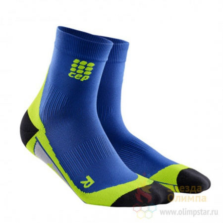 Носки Cep Compression Short Socks син/зел WP5B-J-0-4000