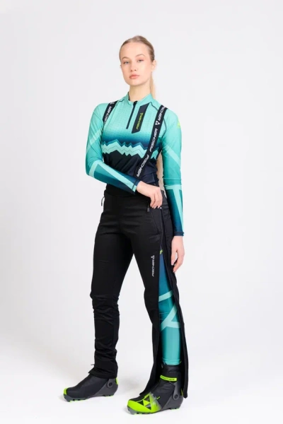 Брюки разминочные Fischer SoftShell Warm (черн.)