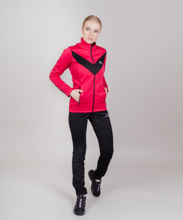 Разминочный костюм Nordski Base Pink/Black Wmn NSW811951/NSW441100