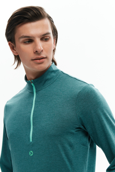 Лонгслив Bivium "Разминка 2.0" Сине-зеленый