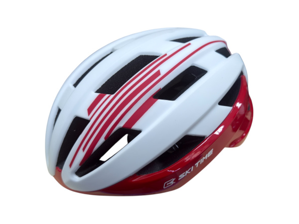 Шлем SKI TIME Race White/red