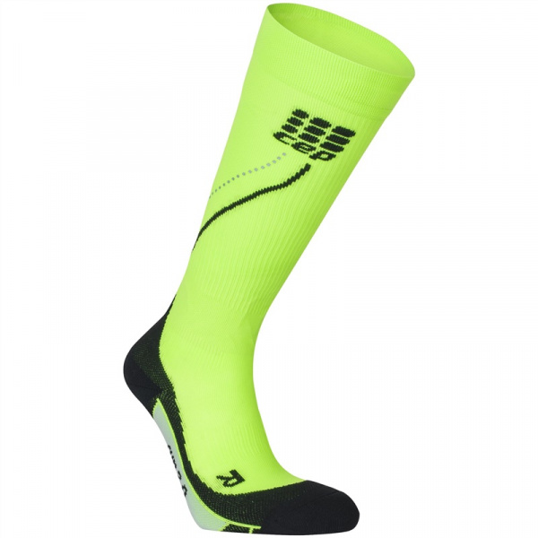 Гольфы Cep Night Run Socks 2.0 wmn зелен/черн WP4N-Z-3-2000