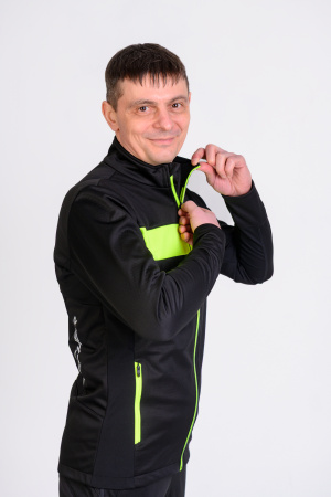 Куртка Fischer Softshell Warm Men (черн-лим.) GR8295-113