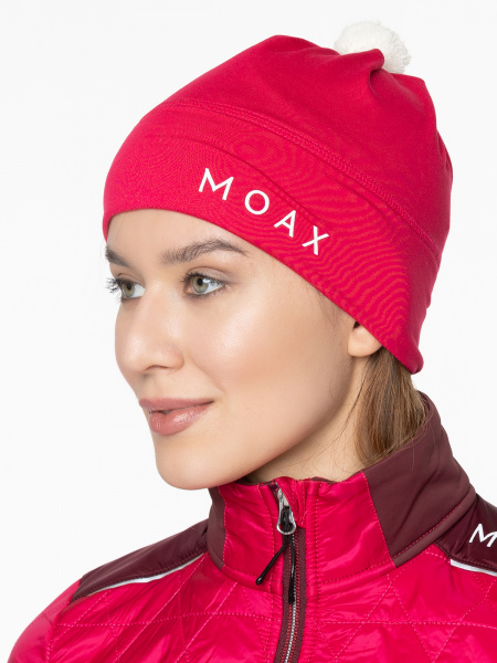 Шапка MOAX Tauri Stretch брусничный OS