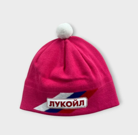 Шапка Bivium "Apex" Лукойл розовая