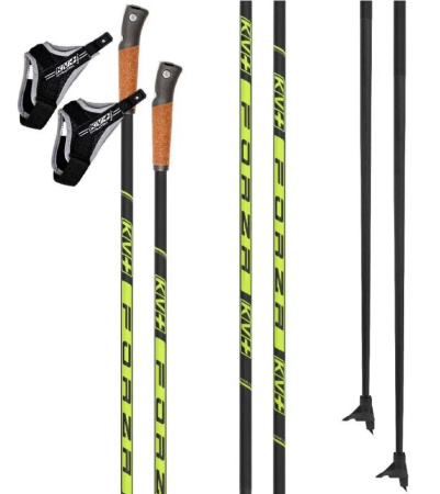 Палки KV+ FORZA Yellow clip xc-pole 22P016Y