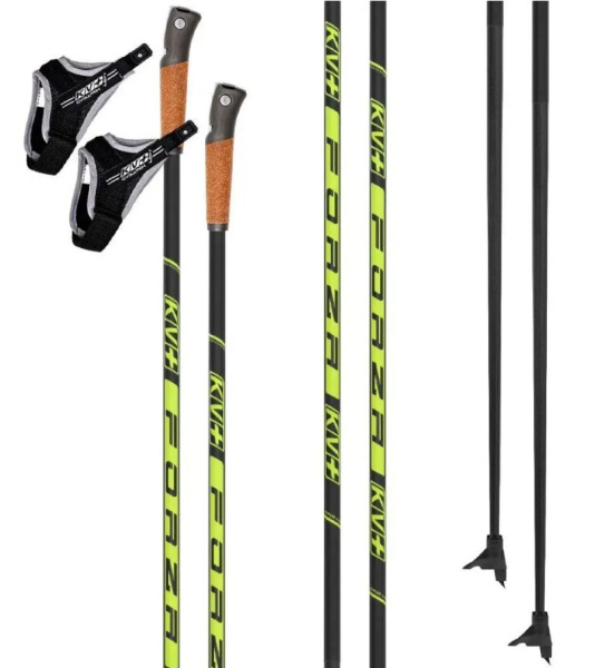 Палки KV+ FORZA Yellow clip xc-pole 22P016Y