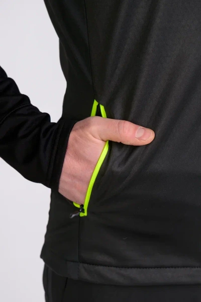 Кофта Fischer Softshell Warm Jr (черн/лим) GR8298-113