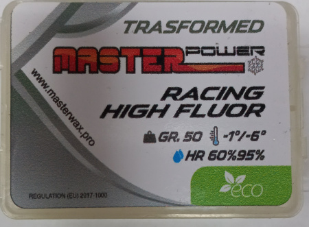 Парафин MASTER WAX Racing High Fluor TRANSF (-1/...-6) 50гр. RTRA06001