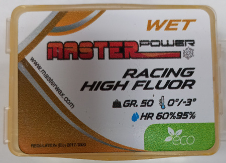 Парафин MASTER WAX Racing High Fluor WET (0/...-3)50гр. RWEO06001