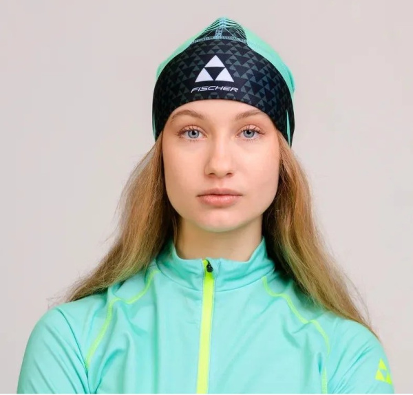 Шапка Fischer RACE черн/мят 