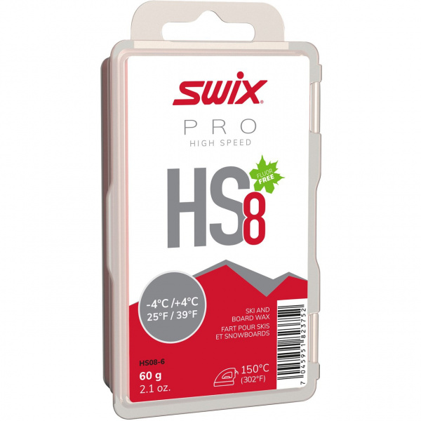 Парафин Swix HS8 Red(-4+4) 60 гр. HS08-6