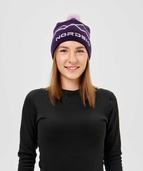 Шапка Nordski Track Plum NSV724726