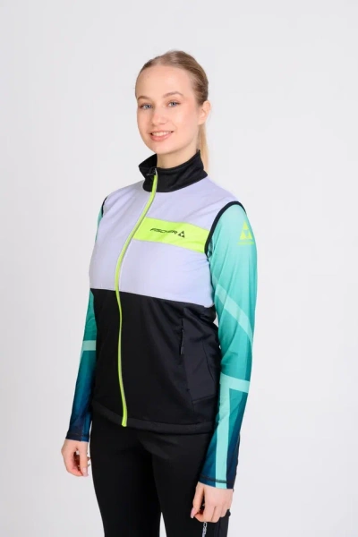 Жилет Fischer SoftShell Wmn (черн-сер)