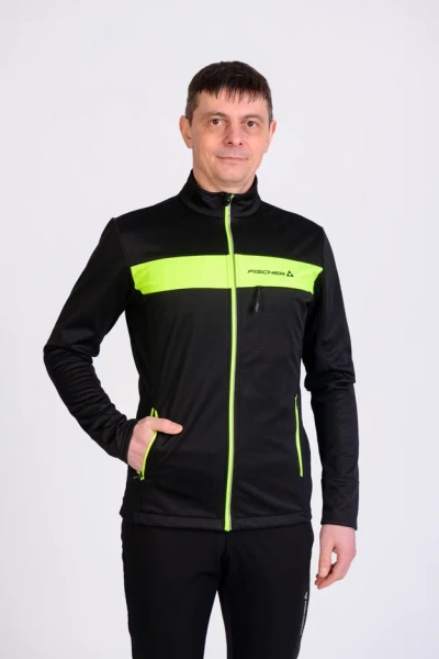 Кофта Fischer Softshell Warm Jr (черн/лим) GR8298-113