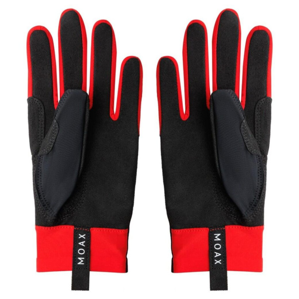 Перчатки для л/роллеров MOAX Speed 2.0 черный/крас