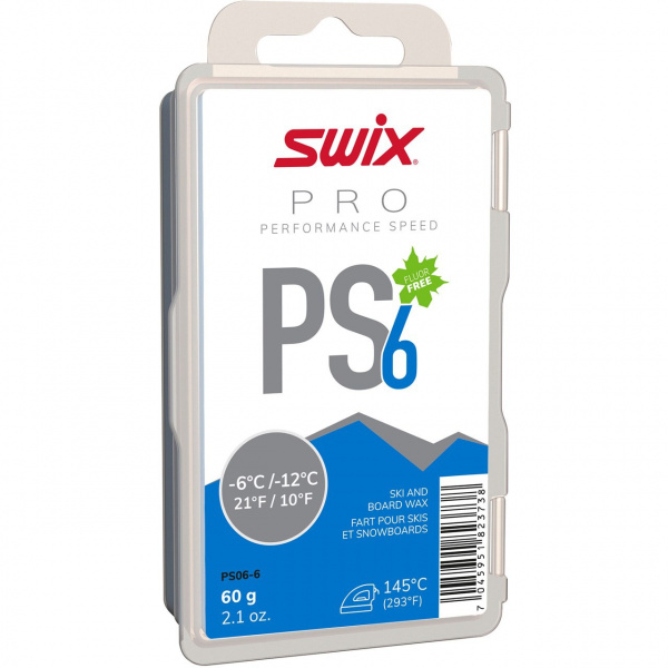 Парафин Swix PS6 Blue (-6-12) 60 гр. PS06-6
