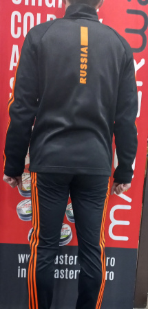 Костюм разминочный Adidas Black/Orange